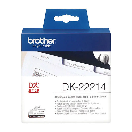 Brother DK22214 White Roll Brother