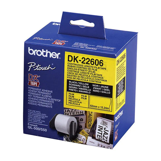 Brother DK22606 Yellow Roll Brother