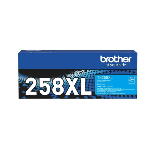 Brother TN258XL Cyan Toner Car Brother