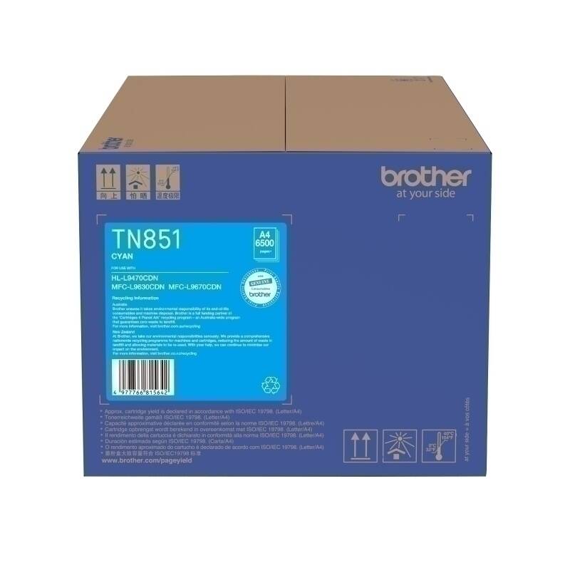 Brother TN851 Cyan Toner Cart | Conford IT