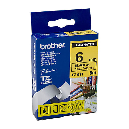 Brother TZe611 Labelling Tape | Conford IT