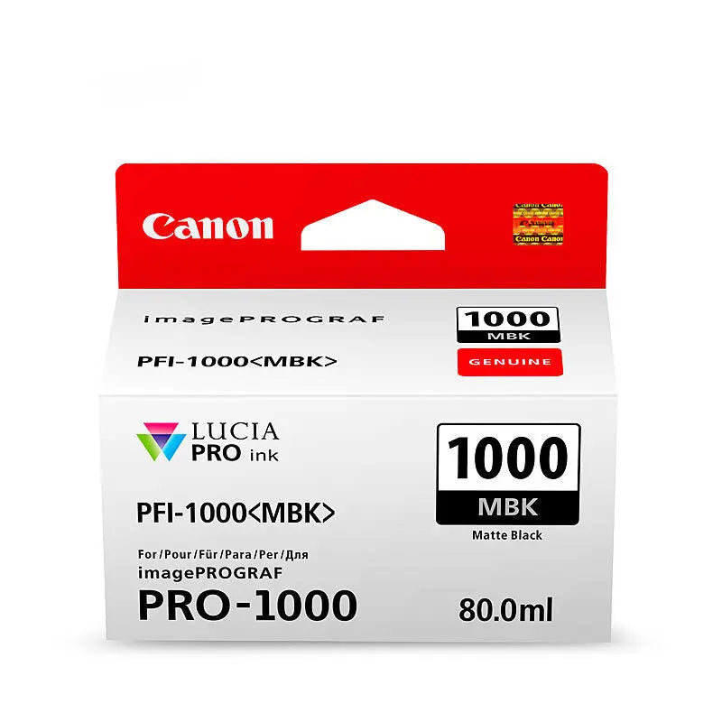 Canon PFI1000 Mat Blk Ink Cart Canon