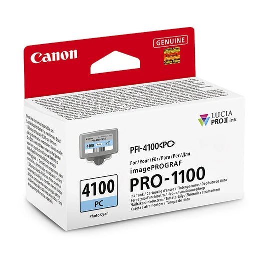 Canon PFI4100 Photo Cyan Ink Cart Canon