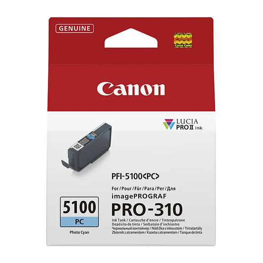 Canon PFI5100 Photo Cyan Ink Cart Canon