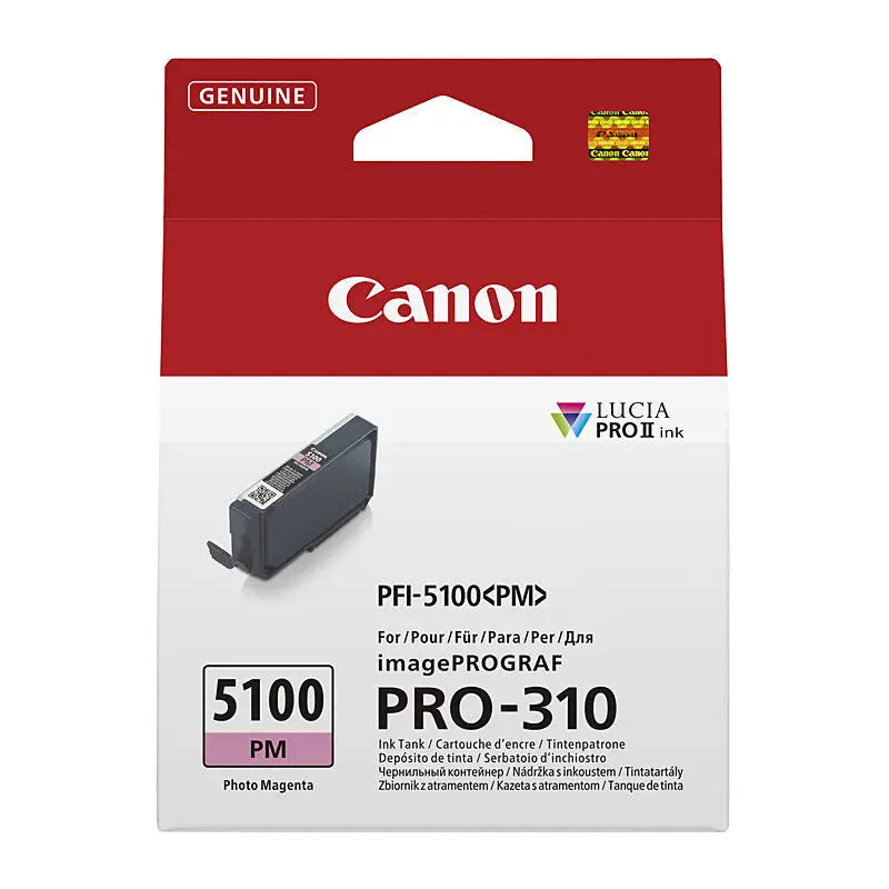 Canon PFI5100 Photo Magenta Ink Cart Canon