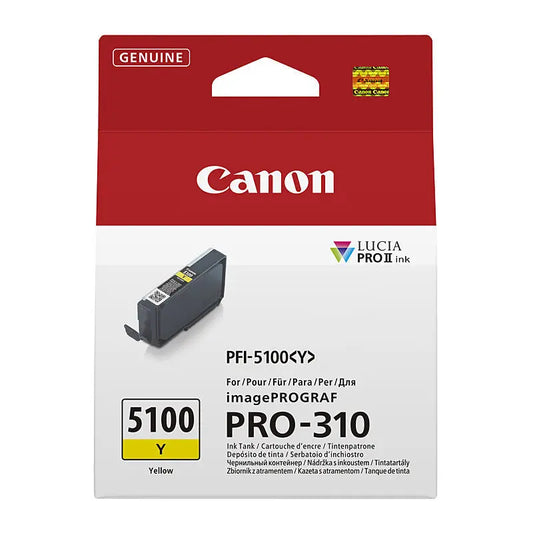 Canon PFI5100 Yellow Ink Cart Canon