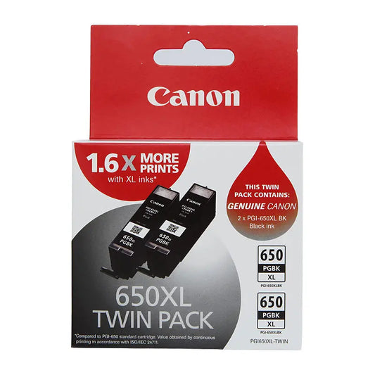 Canon PGI650XL Blk Ink Twin Pk Canon