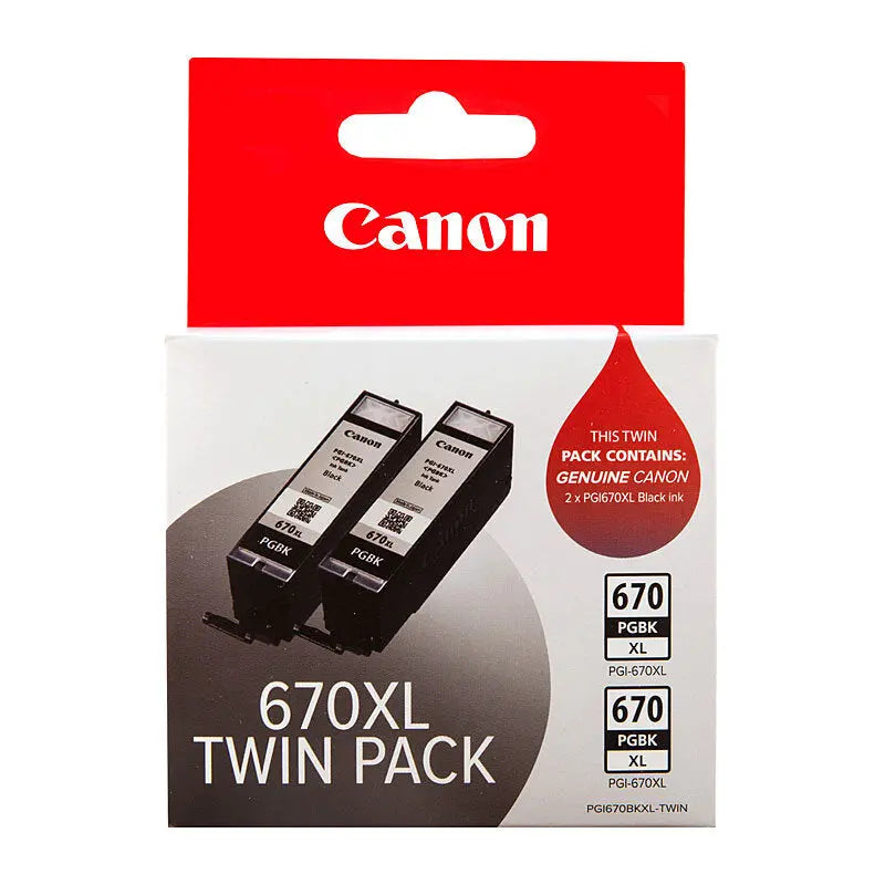 Canon PGI670XL Blk Ink Twin Pk Canon