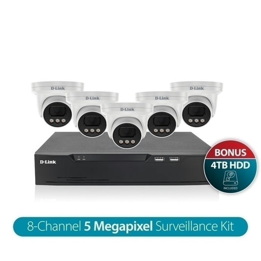 D-Link Vigilance Kit 8CH, 5MP