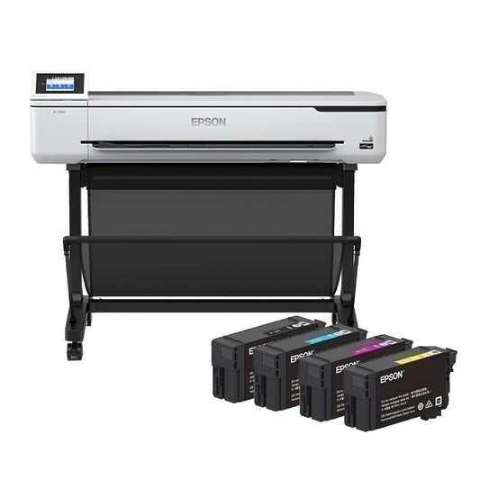 Epson SureColor T5160M LFP with E40S Black, Cyan, Magenta & Yellow Inks Epson
