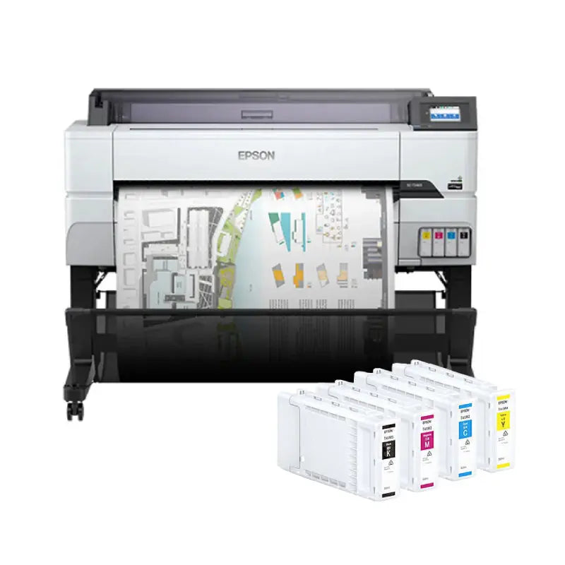 Epson SureColor T5465 Large Format Printer with E41M CMYK Ink Set Epson