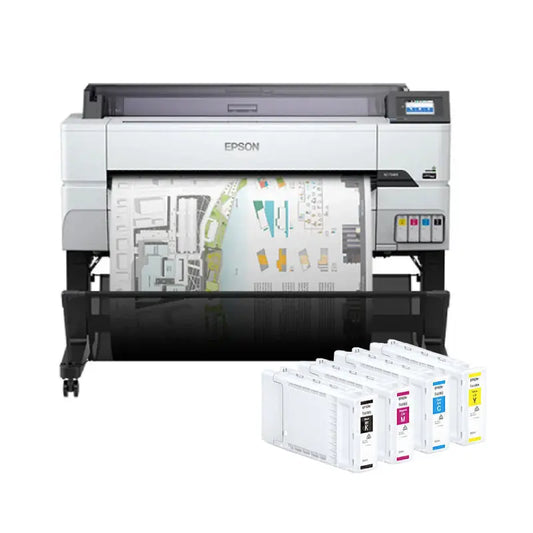 Epson SureColor T5465 Large Format Printer with E41M CMYK Ink Set Epson