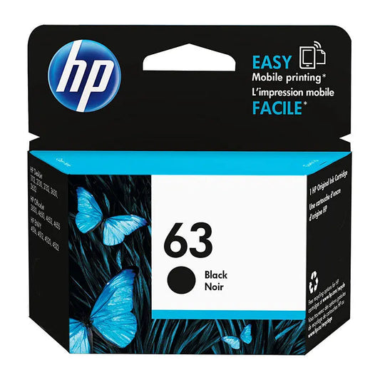 HP #63 Black Ink F6U62AA HP