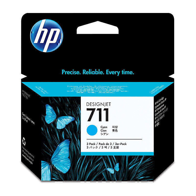 HP #711 29ml Cyan 3 Pk CZ134A | Conford IT