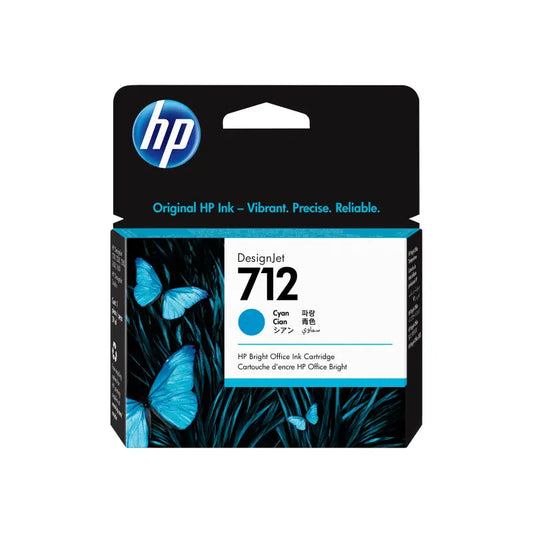 HP 712 Cyan Ink Cartridge 29ml (3ED67A) HP