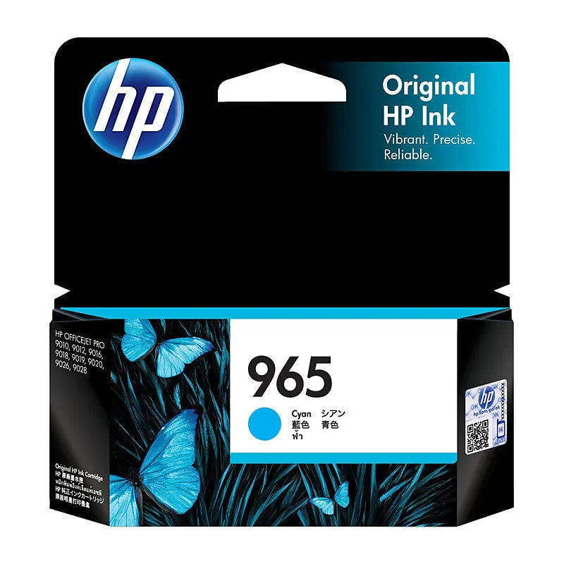 HP #965 Cyan Ink 3JA77AA HP