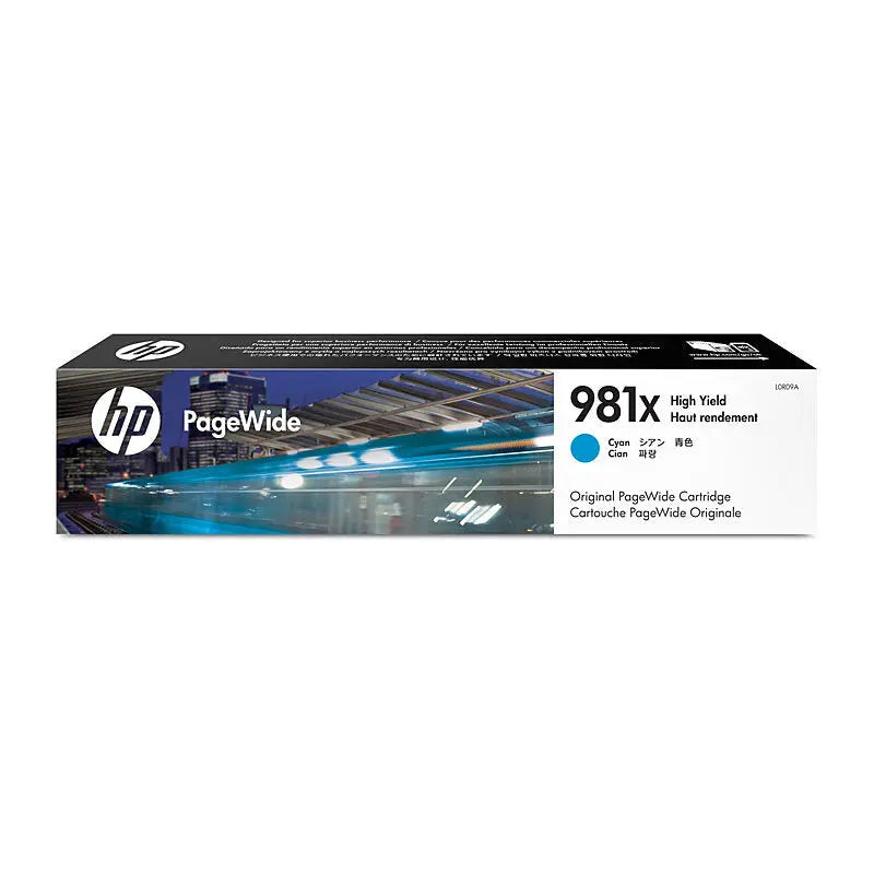 HP #981X Cyan Ink Cart L0R09A HP