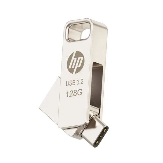 HP x206C 128GB USB 3.2 OTG Flash Drive – Type-A & Type-C (HPFD206C128) HP