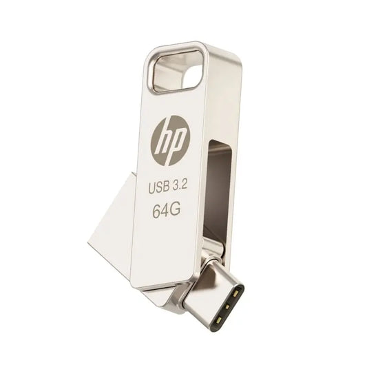 HP x206C 64GB USB 3.2 OTG Flash Drive – Type-A & Type-C (HPFD206C64) HP