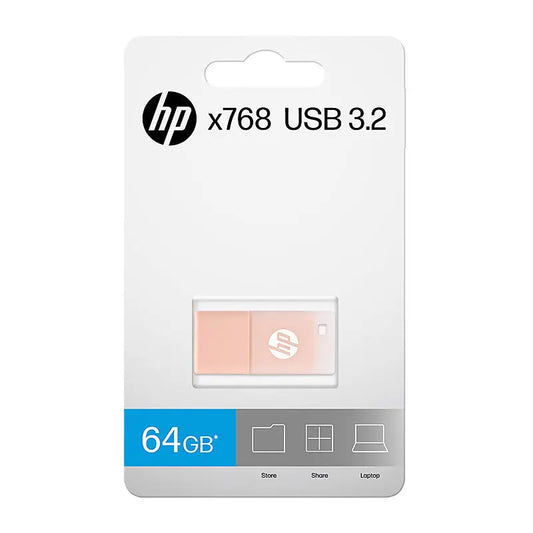 HP x768 64GB USB 3.2 Flash Drive – Pink (HPFD768K64) HP