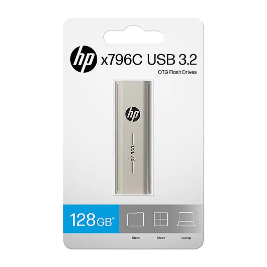 HP x796c 128GB USB 3.2 Dual Flash Drive Type A/C (HPFD796C128) HP