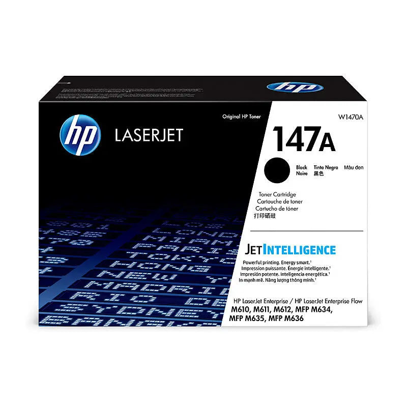 HP 147A Black LaserJet Toner Cartridge W1470A – Approx. 12,600‑Page Yield HP