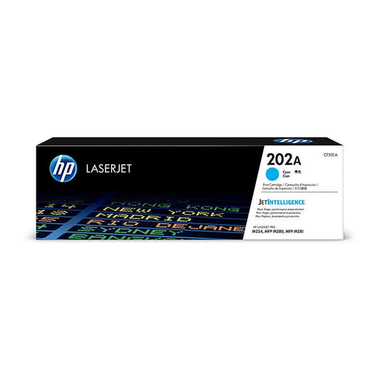 HP 202A Cyan Toner Cartridge (CF501A) – Standard Yield HP