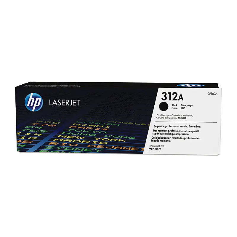 HP 312A Black LaserJet Toner Cartridge CF380A – Approx. 2,280‑Page Yield HP