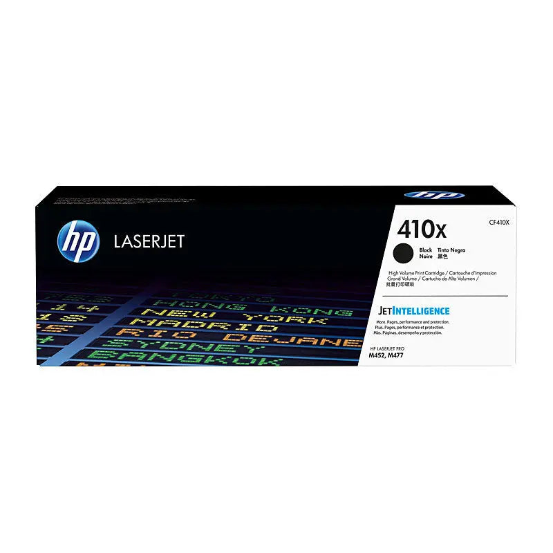 HP 410X Black LaserJet Toner Cartridge CF410X – Approx. 6,500‑Page Yield HP
