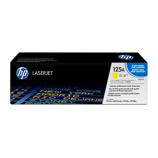 HP 125A Yellow LaserJet Toner Cartridge CB542A – Approx. 1,400‑Page Yield HP