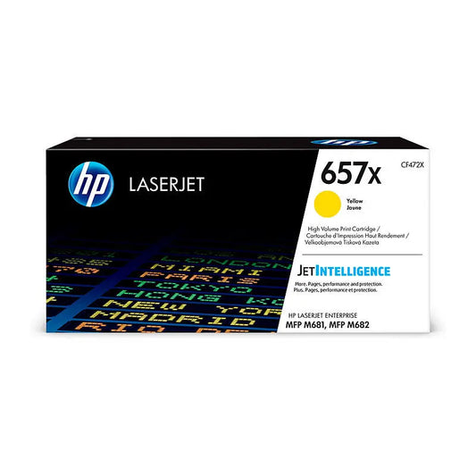 HP #657X Yellow Toner CF472X HP