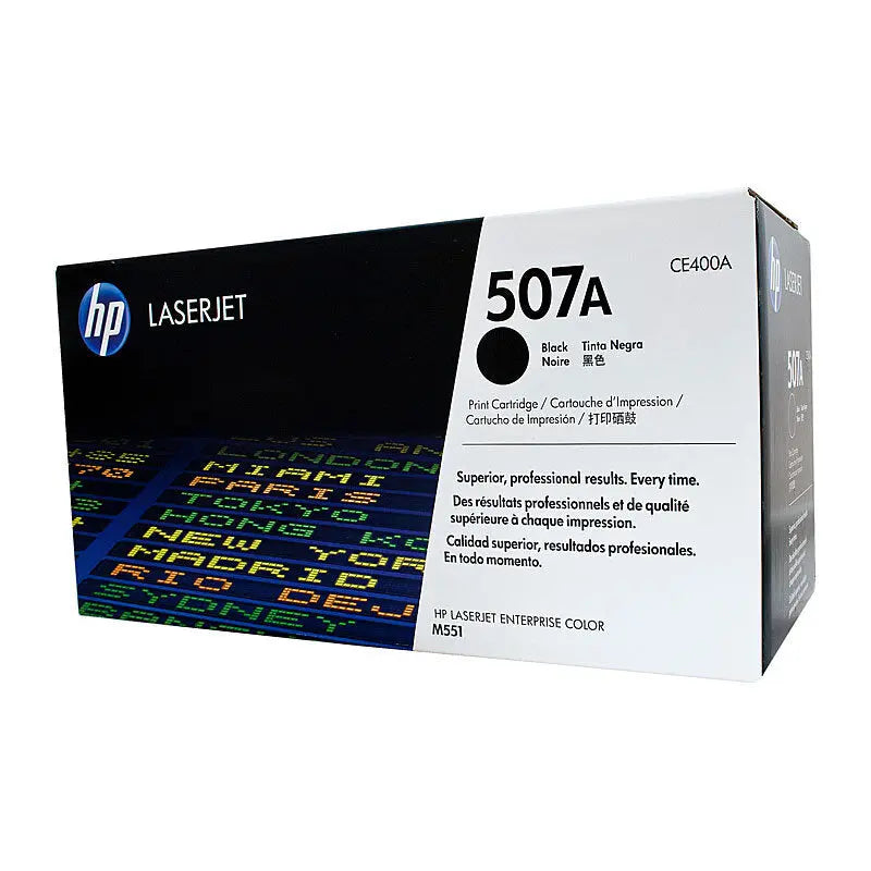 HP 507A Black Toner Cartridge (CE400A) – Standard Yield HP