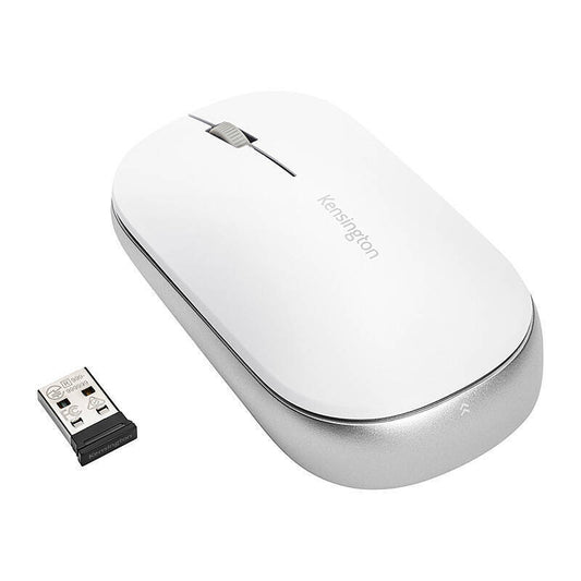 Kensington SureTrack 2.0 Dual Wireless Mouse – White/Silver – K75353WW