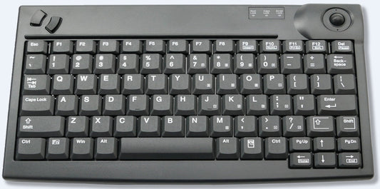 KSI KEYBOARD MINI W/TRACKBALL USB BLK