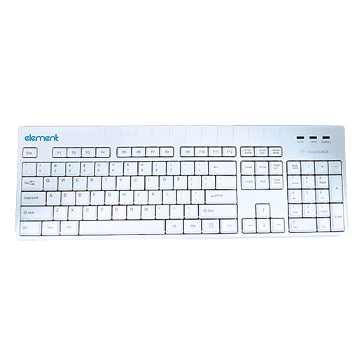 Element Keyboard ECT104 WH 104KY USB IP68 - White - 0