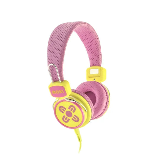 Moki Kids Safe Headphone Pk/Yl Moki International