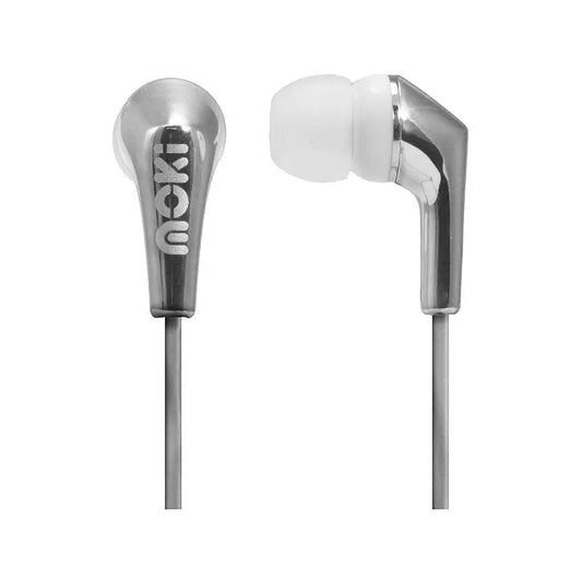 Moki Metallics Earphone Silver Moki International