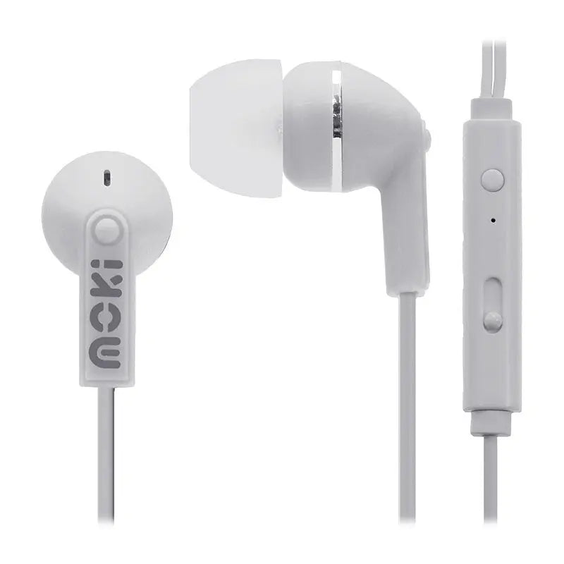Moki Noise IsoEarbuds Mic Wh Moki International