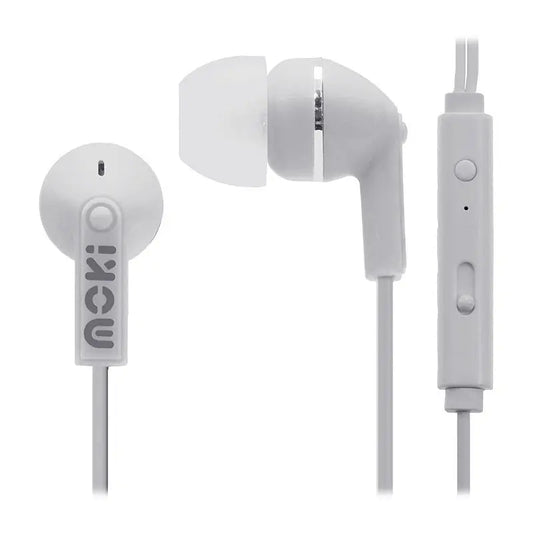 Moki Noise IsoEarbuds Mic Wh Moki International