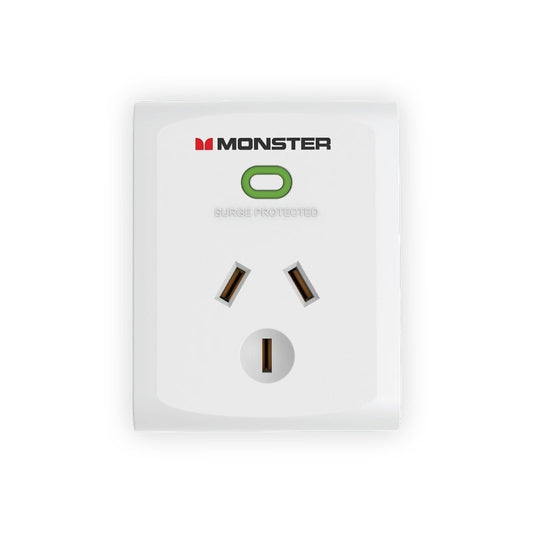 Monster 1-Port Surge White Monster