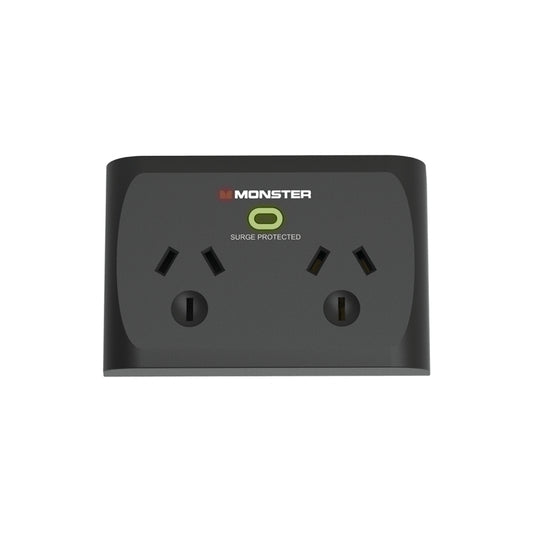 Monster 2-Port Surge Black | Conford IT