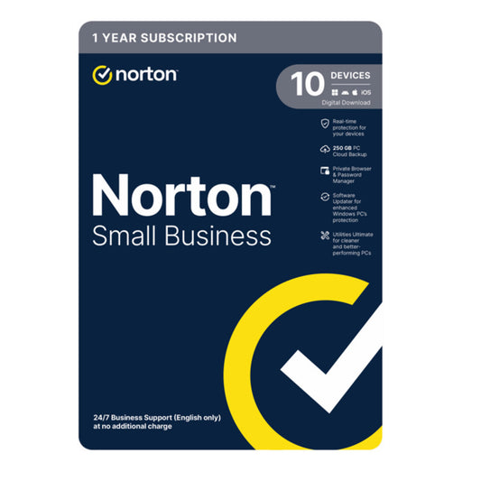 Norton Small Business – 1 User, 10 Devices, 1 Year Subscription