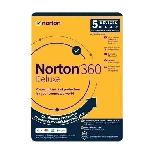 Norton 360 Deluxe 1U 5D 1 Yr | Conford IT