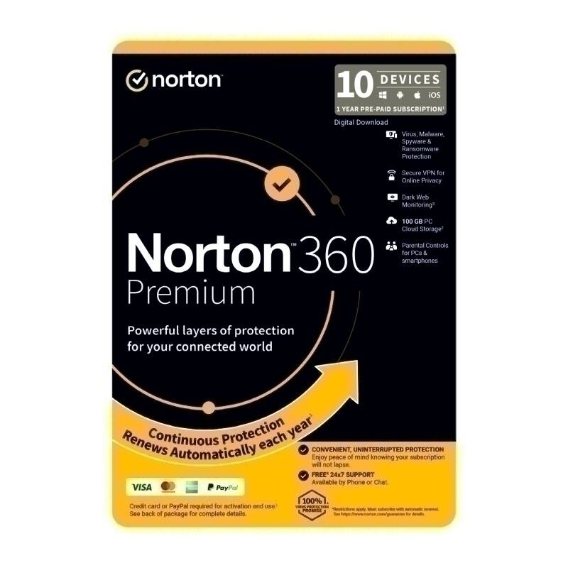 Norton 360 Premium 1U 10D 1 Yr | Conford IT