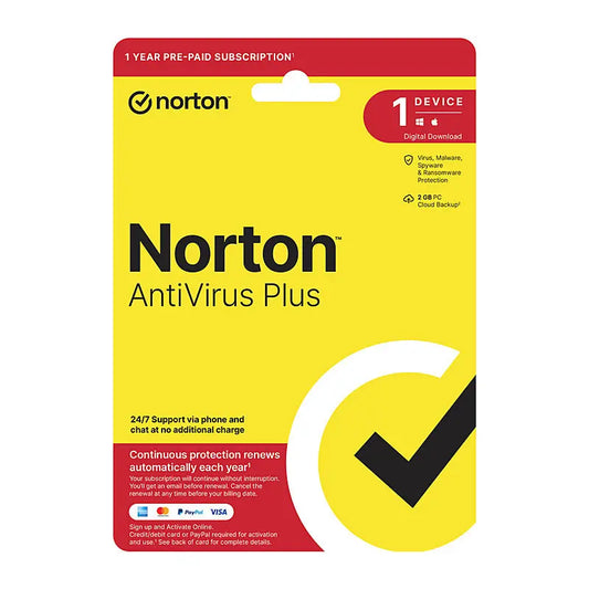 Norton AntiVirus Plus – 1 User, 1 Device, 1 Year (Digital Key) Norton