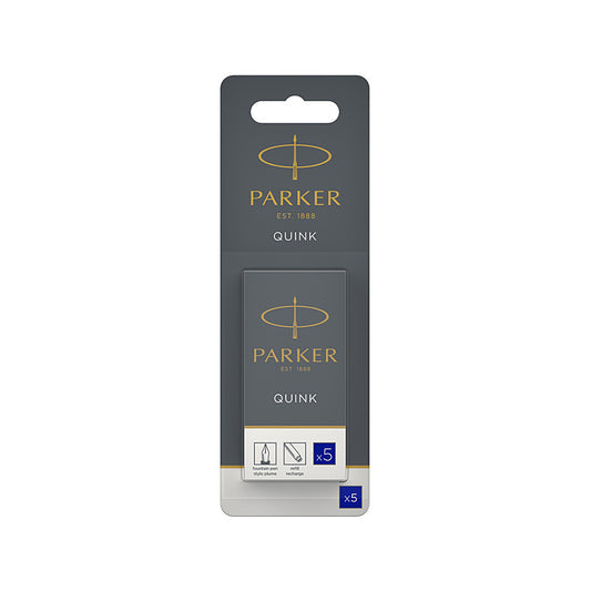 Parker Fountain Pen Refill, Blue Ink, Pack of 5 (Box of 12)