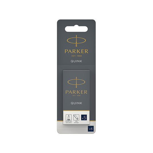 Parker Refills for Fountain Pens, Blue/Black Ink, Pack of 5 (Box of 12)