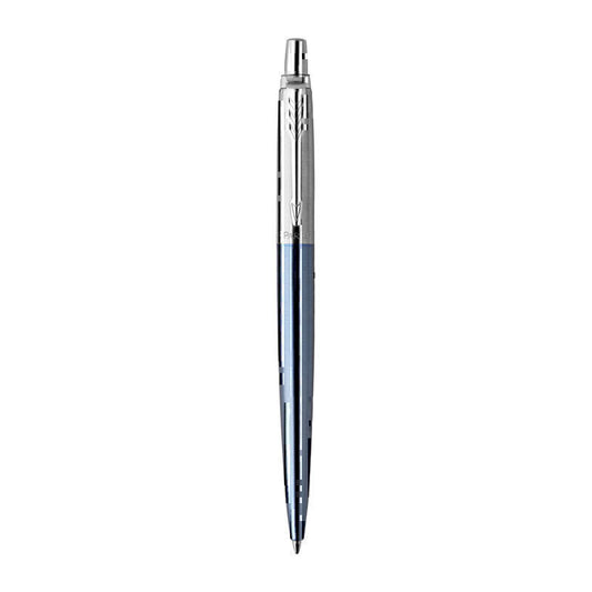 Parker Jotter Waterloo Blue Ballpoint Pen with Chrome Trim | Stylish & Reliable