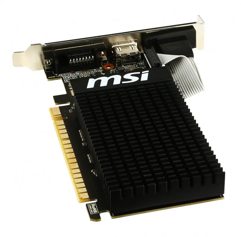 MSI GeForce GT 710 2GB DDR3 Low Profile GPU, HDMI, VGA, DVI-D MSI