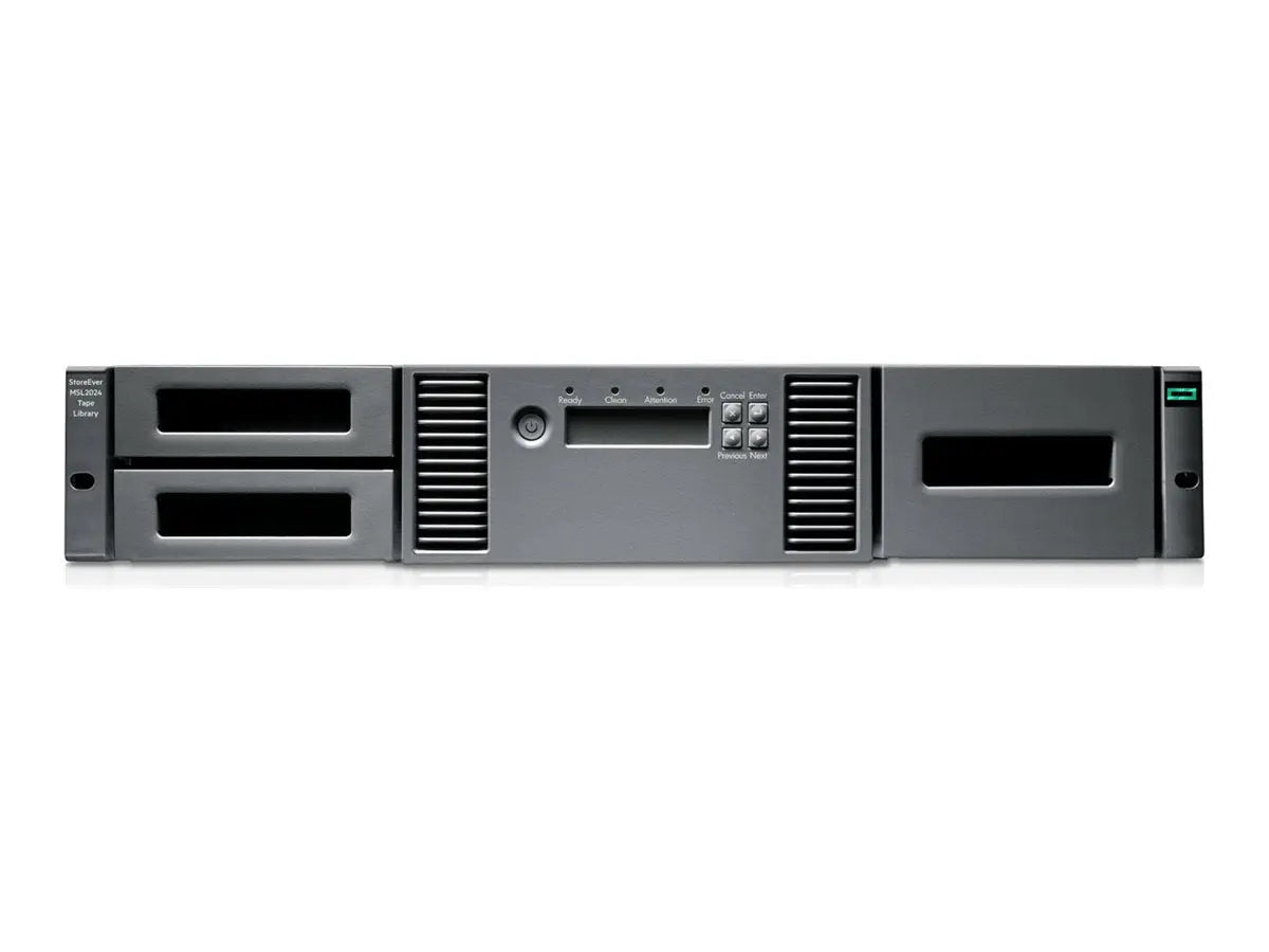 HPE Storage MSL2024 Tape Library 1x MSL LTO-8 SAS Drive 15x LTO-8 30TB Data Cartridges HPE